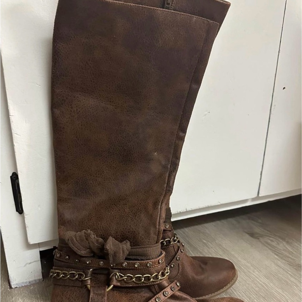 Brown Leather not Rated Boots